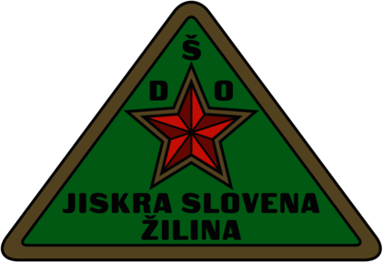 DŠO Jiskra Slovena Žilina (1950's logo)