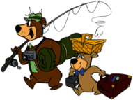 Yogi and Boo Boo Bear Go Fishing