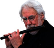 Musician Playing the Nohkan Flute