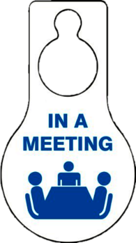 In A Meeting Doorhanger