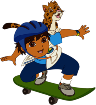 Diego on Skateboard