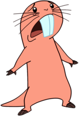 Kim Possible Rufus Frigthened