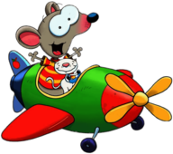 Toopy & Binoo Flying An Aeroplane