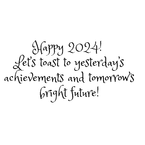 New Year 2024 Bright Future