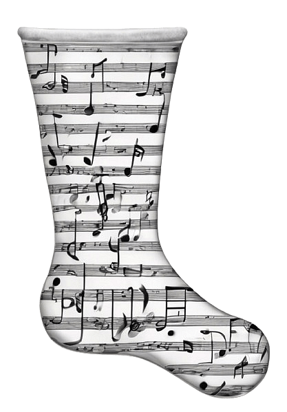 Music-themed Christmas Stocking