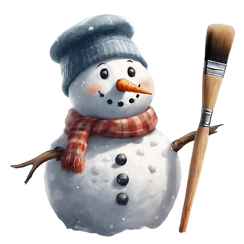 Painter Snowman