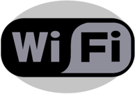 WiFi Logo Black and Grey