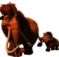 Ice Age characters Peaches and Ellie