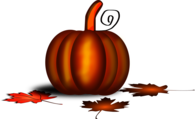 Happy Thanksgiving Pumpkin Illustration
