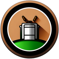 Brewery, Minimalist App Icon - Circle Icon Bevel Border