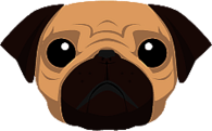 Pug mascot 