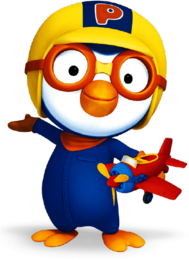 Pororo Holding A Toy Plane