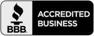 BBB Accredited Business black stamp