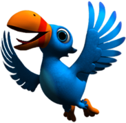 Wissper Character Otis the Oxpecker Bird