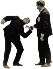 Self-Defense Demonstration Vintage Photo