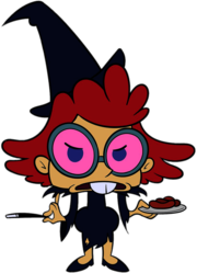 Too Loud! character Polly Bretzel witch