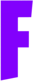 Fortnite F purple 