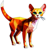 Devon Rex, Children'S Cartoon Animation Style - Full Body, Single View, No Shadow