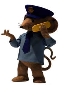 Rastamouse Character Wensley Dale on the phone