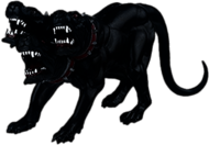 Black Cerberus Figurine