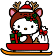 Hello Kitty Christmas Reindeer