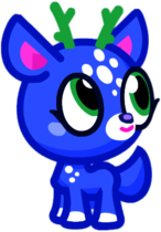 Willow the Dainty Deer Looking Up