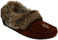 Brown Mocassin With Fur Lining
