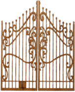 Elegant Wooden Gate