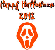 Happy Halloween 2018 Scary Font Mask