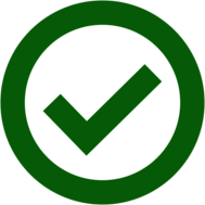 Green Check In Green Circle