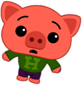 Plim Plim's Friend Hoggie the Pig