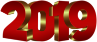 Red Gold 2019 Happy New Year