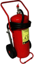 Fire Extinguisher on Wheels