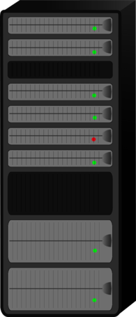 Vertical Server Clipart