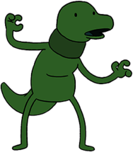 Adventure Time Gunther the Dinosaur Wizard