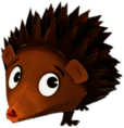 Zack & Quack Character Fluffy the Hedgehog