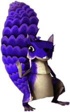 Zack & Quack Character Skip the Squirrel