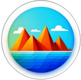 Graphic Design & Illustration, Minimalist App Icon - Circle Icon Bevel Border