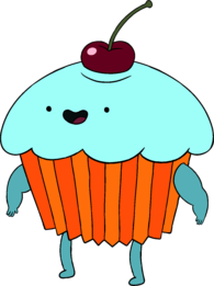 Adventure Time Cupcake With Cherry on Top