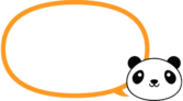 Panda with Speech Bubble