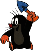 The Little Mole Holding A Spade