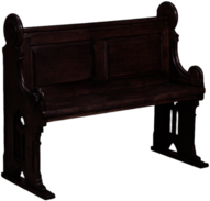 French Gothic Church Pew