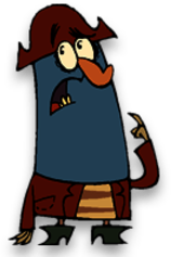 Captain K'nuckles Thinking