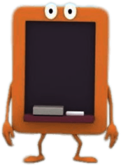 Counting With Paula Character Chalky the Chalkboard