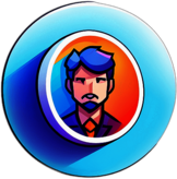 Comic Creation, Minimalist App Icon - Circle Icon Bevel Border