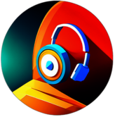 Radio & Fm Streaming, Minimalist App Icon - Circle Icon Bevel Border