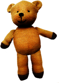 Vintage Knitted Teddy Bear