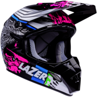 Motorcycle Helmet Lazer  MX8 Flash Pure Glass Black