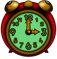 Three O'clock Clipart