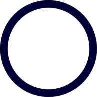 Dark Blue Circle Frame